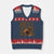 Bull Riding Cowboy Western Texas Rodeo Life V-Neck Knit Sweater Vest TS12 Navy Red Print Your Wear