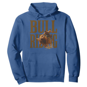 Bull Riding Cowboy Western Texas Rodeo Life Hoodie TS12 Royal Blue Print Your Wear