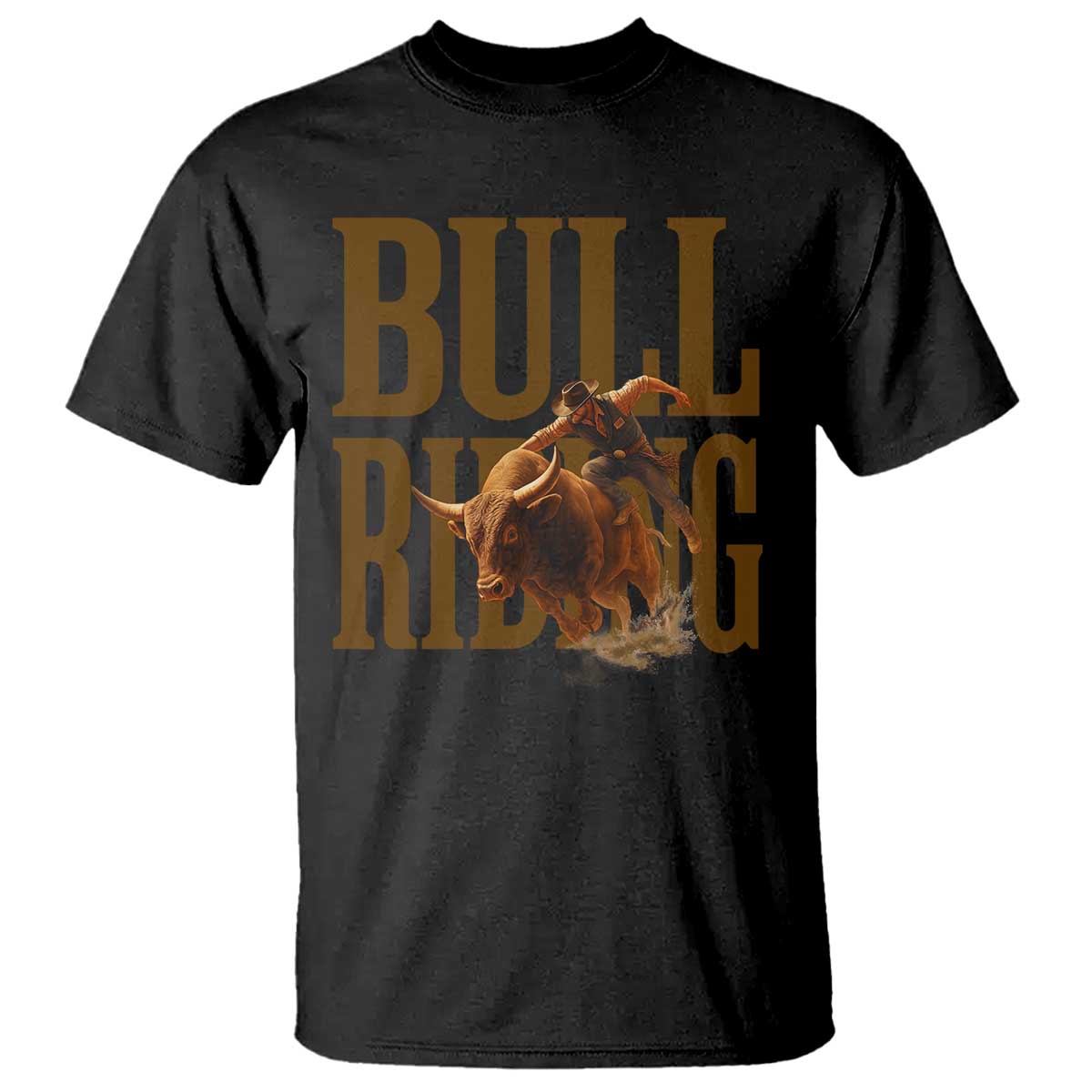 Bull Riding Cowboy Western Texas Rodeo Life T Shirt TS12 Black Print Your Wear