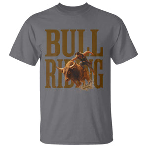 Bull Riding Cowboy Western Texas Rodeo Life T Shirt TS12 Charcoal Print Your Wear