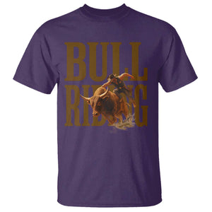 Bull Riding Cowboy Western Texas Rodeo Life T Shirt TS12 Purple Print Your Wear
