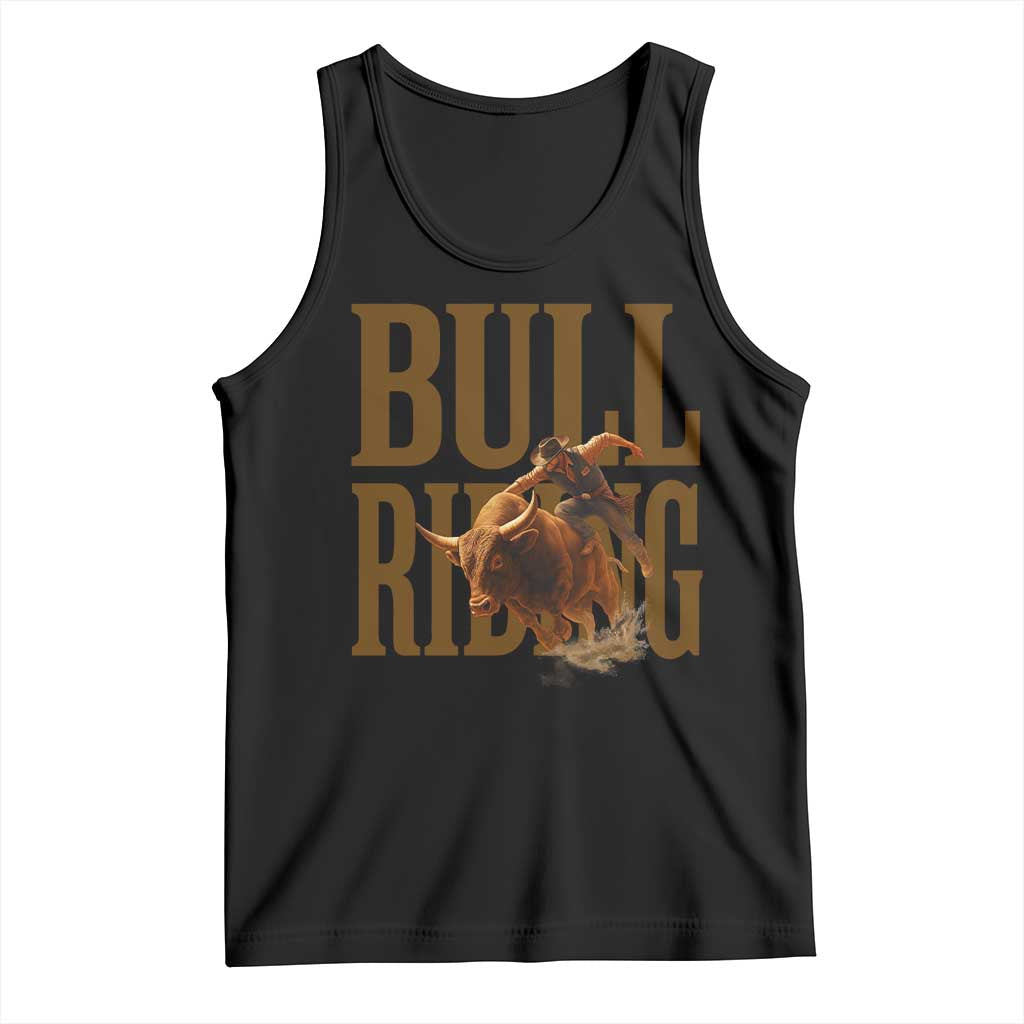 Bull Riding Cowboy Western Texas Rodeo Life Tank Top TS12 Black Print Your Wear