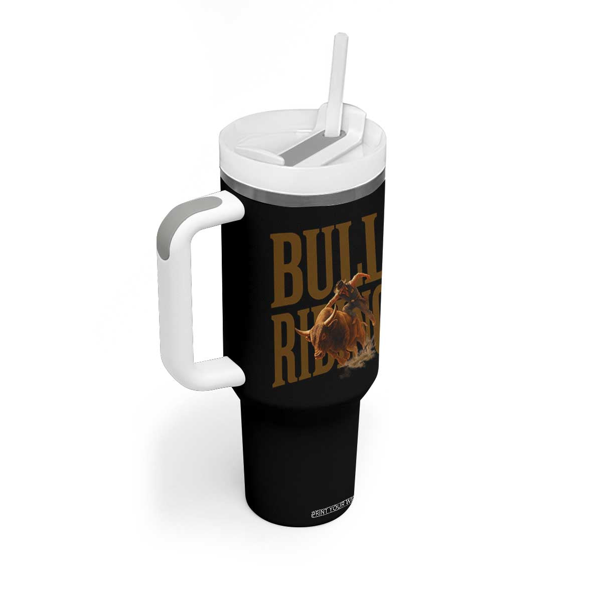 Bull Riding Cowboy Western Texas Rodeo Life Tumbler With Handle TS12 Print Your Wear