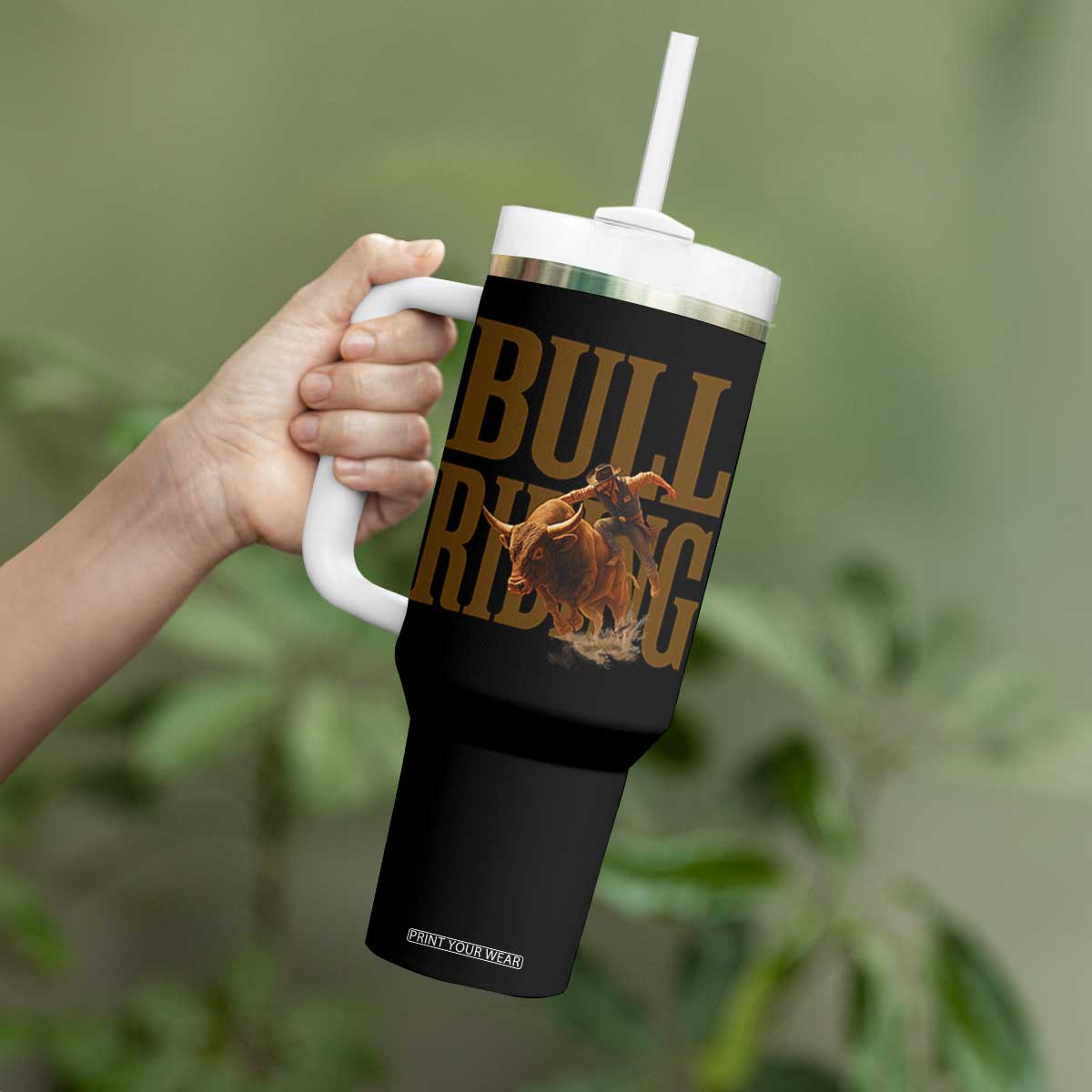 Bull Riding Cowboy Western Texas Rodeo Life Tumbler With Handle TS12 Print Your Wear