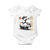 It Is Rodeo Time Baby Onesie Funny Wild West Mouse Riding Capybara TS12 White Print Your Wear