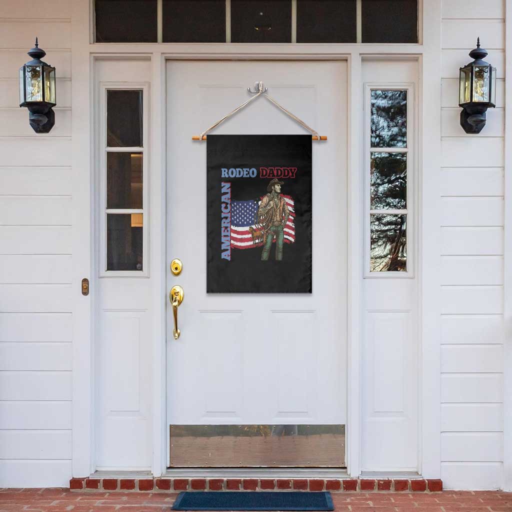 Patriotic Cowboy Garden Flag American Rodeo Daddy USA Rodeo Art TS12 Print Your Wear