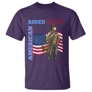 Patriotic Cowboy T Shirt American Rodeo Daddy USA Rodeo Art TS12 Purple Print Your Wear