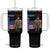 Patriotic Cowboy Tumbler With Handle American Rodeo Daddy USA Rodeo Art TS12 One Size: 40 oz Black Print Your Wear