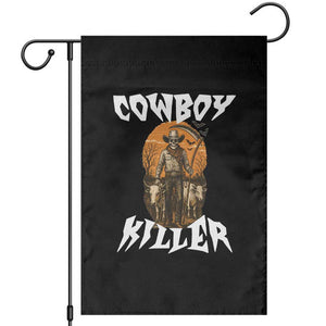 Cowboy Killer Halloween Skeleton Garden Flag Gothic Western Art TS12 Black Print Your Wear