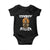 Cowboy Killer Halloween Skeleton Baby Onesie Gothic Western Art TS12 Black Print Your Wear
