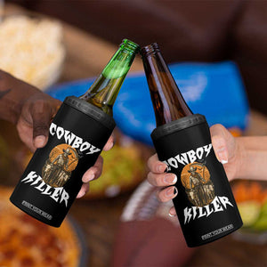 Cowboy Killer Halloween Skeleton 4 in 1 Can Cooler Tumbler Gothic Western Art TS12 Print Your Wear