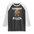 Cowboy Killer Halloween Skeleton Raglan Shirt Gothic Western Art TS12 Black White Print Your Wear