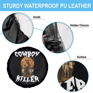 Cowboy Killer Halloween Skeleton Spare Tire Cover Gothic Western Art TS12 Print Your Wear