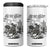 Halloween Skeleton 4 in 1 Can Cooler Tumbler Are You Ready October 31 Rodeo Cowboy TS12 One Size: 16 oz White Print Your Wear