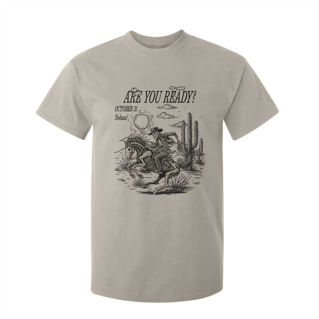 Halloween Skeleton T Shirt For Kid Are You Ready October 31 Rodeo Cowboy TS12 Sand Print Your Wear