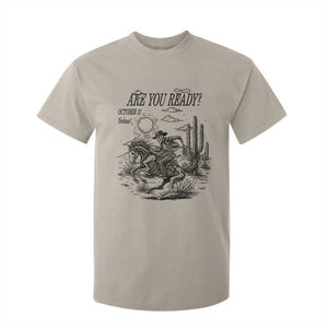 Halloween Skeleton T Shirt For Kid Are You Ready October 31 Rodeo Cowboy TS12 Sand Print Your Wear