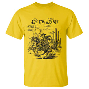 Halloween Skeleton T Shirt Are You Ready October 31 Rodeo Cowboy TS12 Daisy Print Your Wear