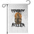 Halloween Skeleton Garden Flag Cowboy Killer Spooky Western Horror Design TS12 White Print Your Wear
