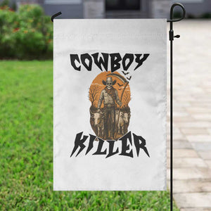 Halloween Skeleton Garden Flag Cowboy Killer Spooky Western Horror Design TS12 Print Your Wear