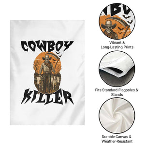 Halloween Skeleton Garden Flag Cowboy Killer Spooky Western Horror Design TS12 Print Your Wear
