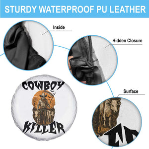 Halloween Skeleton Spare Tire Cover Cowboy Killer Spooky Western Horror Design TS12 Print Your Wear