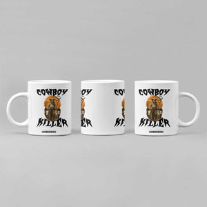 Halloween Skeleton Coffee Mug Cowboy Killer Spooky Western Horror Design TS12 Print Your Wear