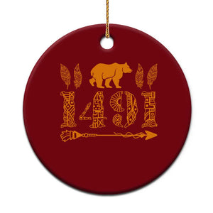 1491 Indigenous Peoples Day Ceramic Ornament Proud Native American Pride