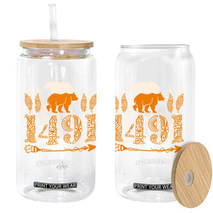 1491 Indigenous Peoples Day Glass Can Proud Native American Pride