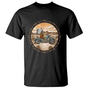 Native American Biker Gift T Shirt Skull Motorcycle Rider