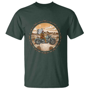 Native American Biker Gift T Shirt Skull Motorcycle Rider