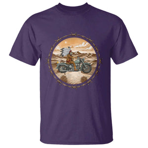 Native American Biker Gift T Shirt Skull Motorcycle Rider