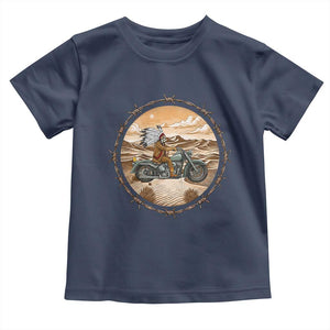 Native American Biker Gift Toddler T Shirt Skull Motorcycle Rider