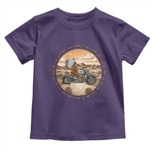 Native American Biker Gift Toddler T Shirt Skull Motorcycle Rider