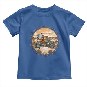 Native American Biker Gift Toddler T Shirt Skull Motorcycle Rider
