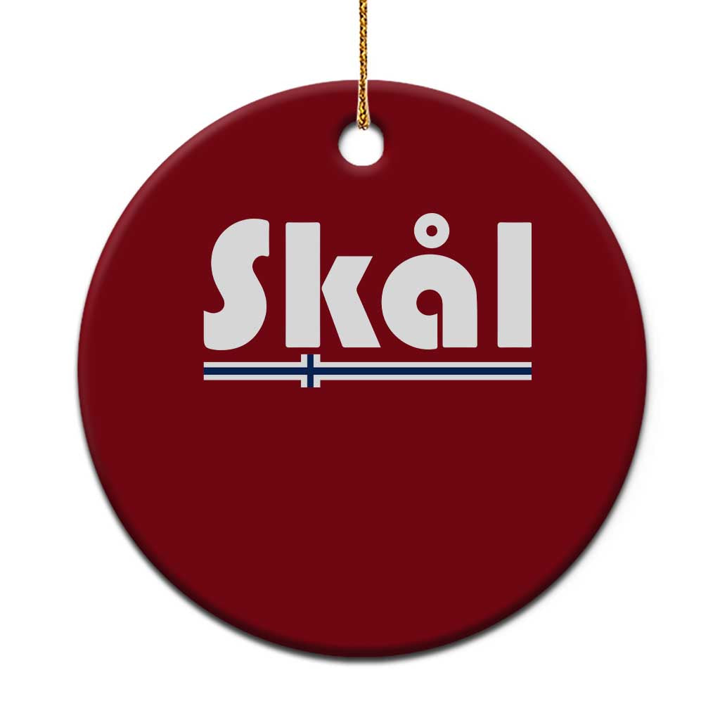 Vintage Norway Norge Skål Flag Graphic Ceramic Ornament Proud Norwegian Fan TS12 1pc Red Print Your Wear