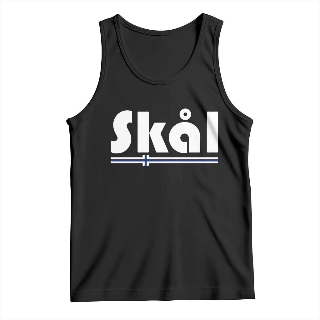 Vintage Norway Norge Skål Flag Graphic Tank Top Proud Norwegian Fan TS12 Black Print Your Wear