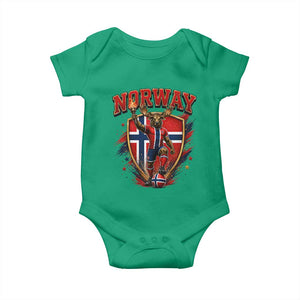 Funny Norway Norwegian Moose Baby Onesie Soccer Fan Game Day Gift TS12 Irish Green Print Your Wear