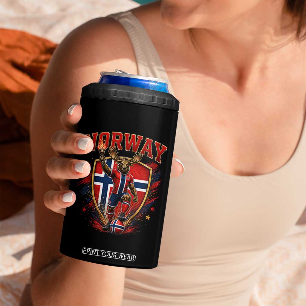Funny Norway Norwegian Moose 4 in 1 Can Cooler Tumbler Soccer Fan Game Day Gift TS12 Print Your Wear