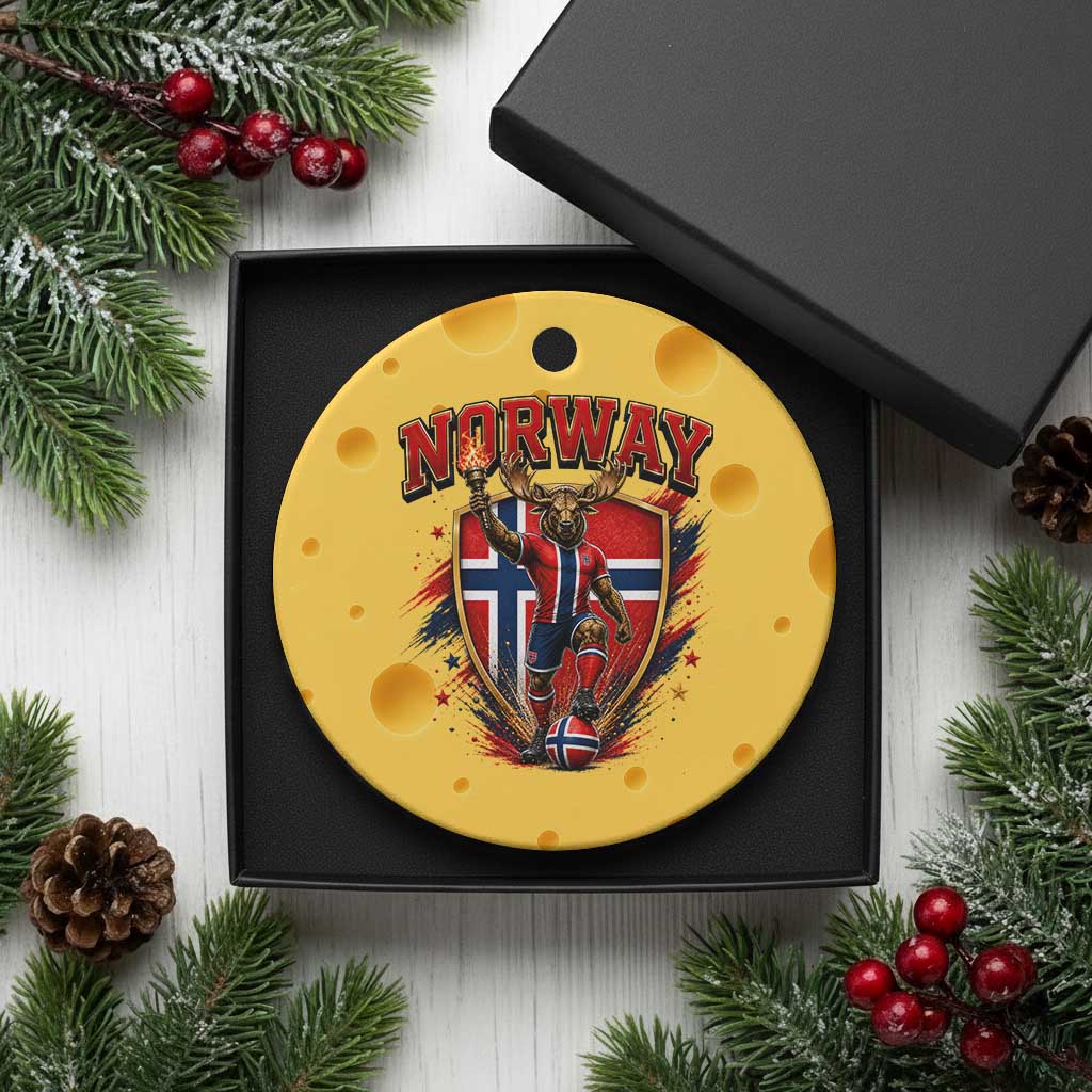Funny Norway Norwegian Moose Ceramic Ornament Soccer Fan Game Day Gift TS12 1pc Yellow Cheese Print Your Wear