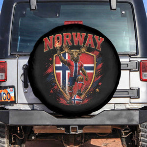 Funny Norway Norwegian Moose Spare Tire Cover Soccer Fan Game Day Gift TS12 No hole Black Print Your Wear