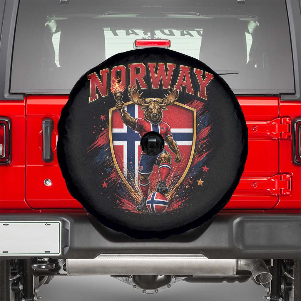 Funny Norway Norwegian Moose Spare Tire Cover Soccer Fan Game Day Gift TS12 Black Print Your Wear