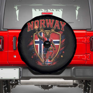 Funny Norway Norwegian Moose Spare Tire Cover Soccer Fan Game Day Gift TS12 Black Print Your Wear
