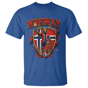 Funny Norway Norwegian Moose T Shirt Soccer Fan Game Day Gift TS12 Royal Blue Print Your Wear