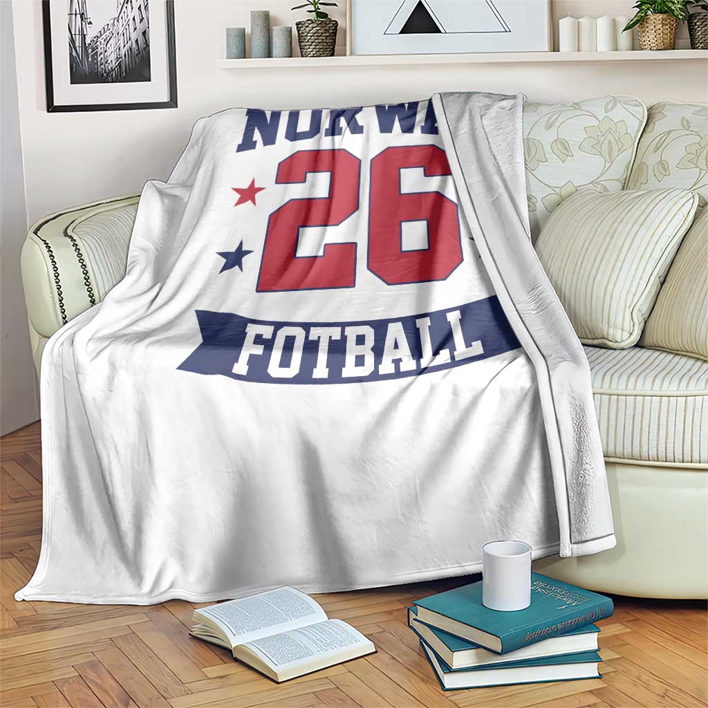 Vintage Norway Fotball Throw Blanket Norwegian Flag Game Day Fan Gift TS12 Print Your Wear