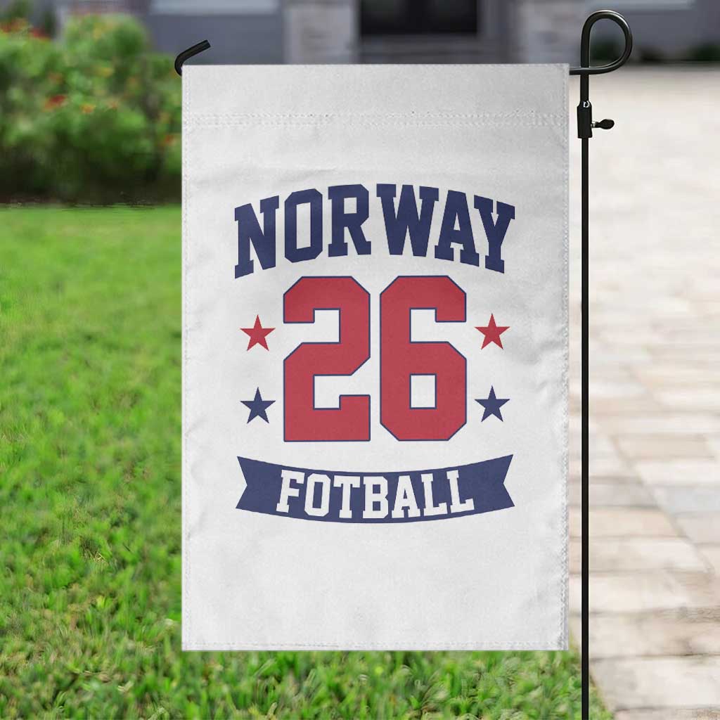 Vintage Norway Fotball Garden Flag Norwegian Flag Game Day Fan Gift TS12 Print Your Wear