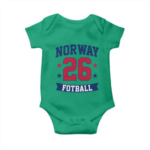 Vintage Norway Fotball Baby Onesie Norwegian Flag Game Day Fan Gift TS12 Irish Green Print Your Wear