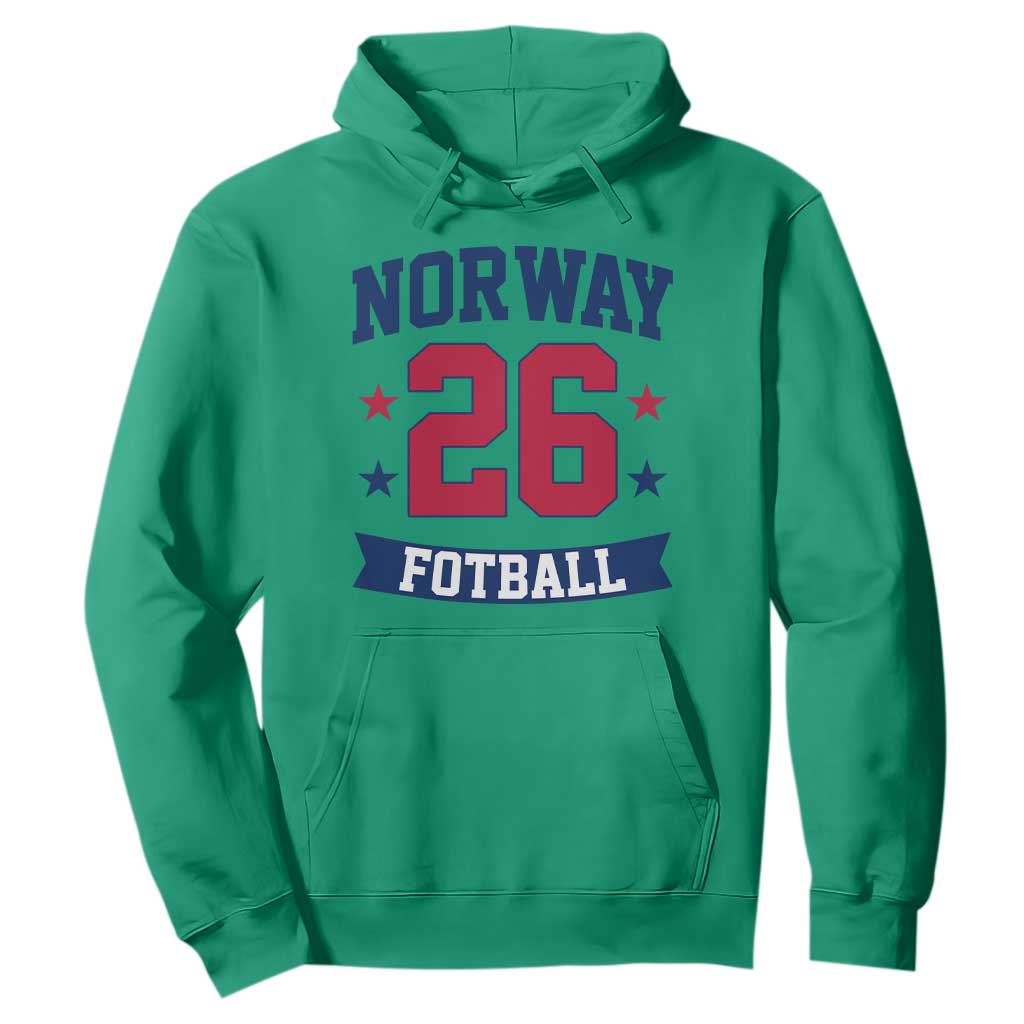 Vintage Norway Fotball Hoodie Norwegian Flag Game Day Fan Gift TS12 Irish Green Print Your Wear