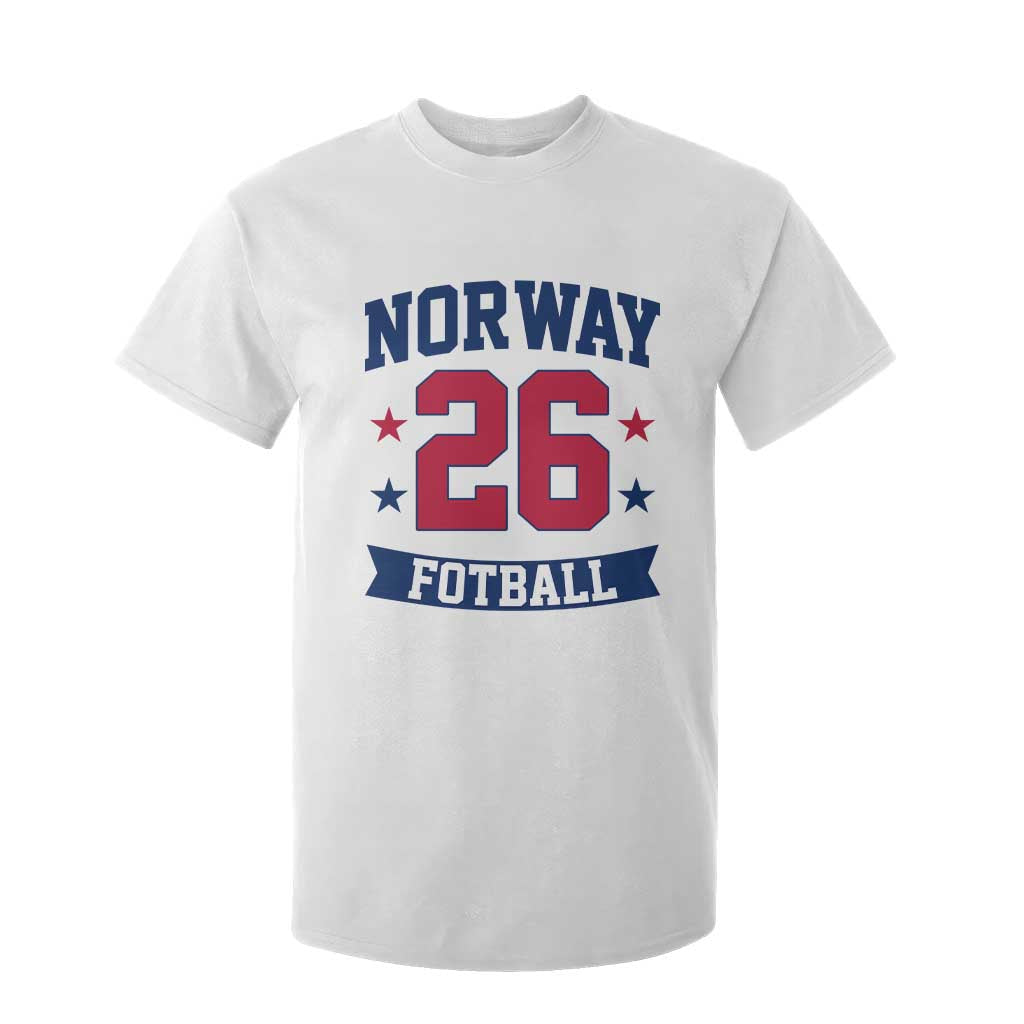 Vintage Norway Fotball T Shirt For Kid Norwegian Flag Game Day Fan Gift TS12 White Print Your Wear
