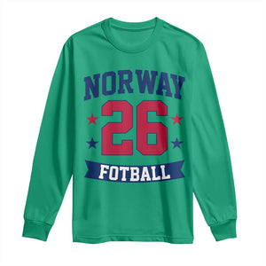 Vintage Norway Fotball Long Sleeve Shirt Norwegian Flag Game Day Fan Gift TS12 Irish Green Print Your Wear