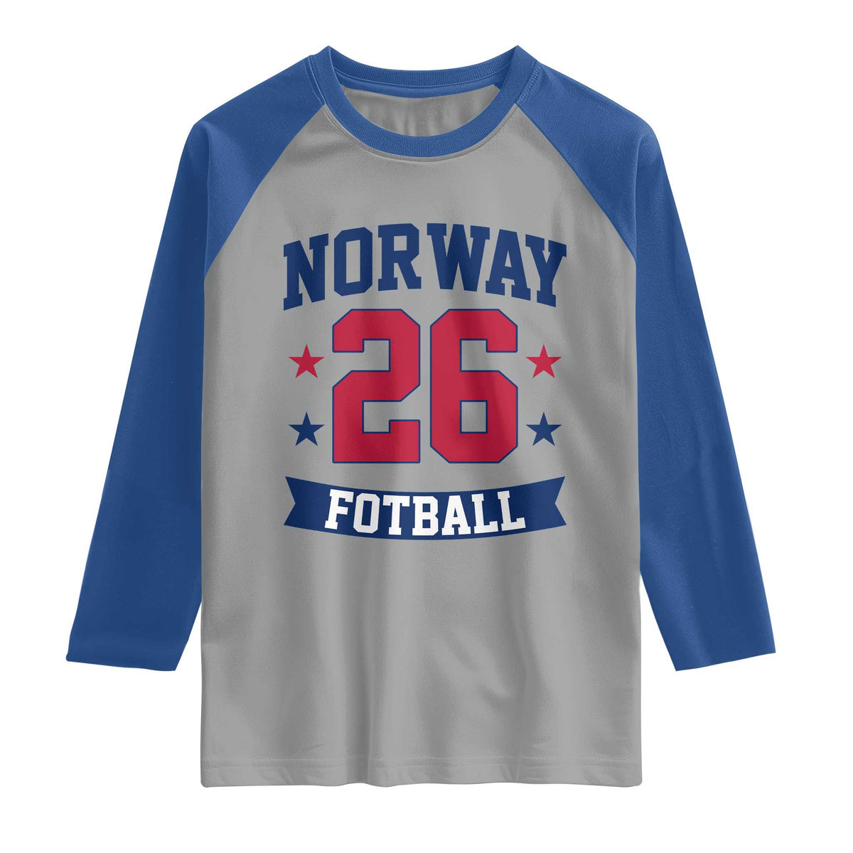 Vintage Norway Fotball Raglan Shirt Norwegian Flag Game Day Fan Gift TS12 Sport Gray Royal Print Your Wear